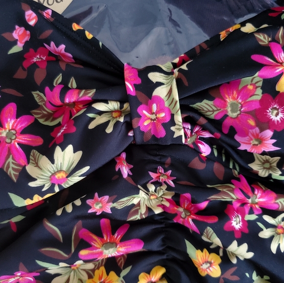 Floral retro sweetheart bathing suit - Picture 4 of 4